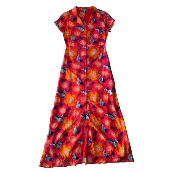 FEVER London Heritage Karina Maxi Dress Size US 4 - Picture 7 of 13